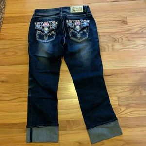 Grace in LA dark denim Capri